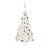Jumătate brad Crăciun pre-iluminat cu set globuri, alb, 150 cm GartenMobel Dekor
