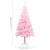 Brad Crăciun pre-iluminat cu set globuri, roz, 180 cm, PVC GartenMobel Dekor