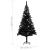 Brad Crăciun pre-iluminat cu set globuri, negru, 210 cm, PVC GartenMobel Dekor