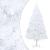 Brad Crăciun pre-iluminat artificial set globuri alb 150 cm PVC GartenMobel Dekor