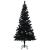 Brad Crăciun pre-iluminat cu set globuri, negru, 240 cm, PVC GartenMobel Dekor