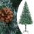 Brad Crăciun artificial pre-iluminat globuri/conuri pin 180 cm GartenMobel Dekor