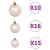 Brad Crăciun pre-iluminat artificial set globuri alb 210 cm PVC GartenMobel Dekor