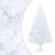 Brad Crăciun pre-iluminat artificial set globuri alb 210 cm PVC GartenMobel Dekor