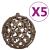 Brad Crăciun pre-iluminat artificial, set globuri, alb, 120 cm GartenMobel Dekor