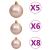 Brad Crăciun pre-iluminat artificial, set globuri, alb, 120 cm GartenMobel Dekor