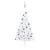 Jumătate brad Crăciun artificial cu set globuri, alb, 120 cm GartenMobel Dekor
