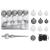Brad Crăciun pre-iluminat cu set globuri, roz, 150 cm, PVC GartenMobel Dekor