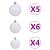 Brad Crăciun pre-iluminat cu set globuri, roz, 150 cm, PVC GartenMobel Dekor