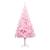 Brad Crăciun pre-iluminat cu set globuri, roz, 240 cm, PVC GartenMobel Dekor