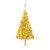 Brad Crăciun pre-iluminat cu set globuri, auriu, 180 cm, PET GartenMobel Dekor