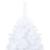 Brad Crăciun pre-iluminat artificial set globuri alb 210 cm PVC GartenMobel Dekor