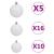 Brad Crăciun pre-iluminat artificial set globuri alb 210 cm PVC GartenMobel Dekor