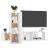 Set dulapuri TV, 3 piese, alb, lemn prelucrat GartenMobel Dekor
