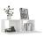 Set dulapuri TV, 6 piese, alb, lemn prelucrat GartenMobel Dekor