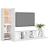 Set dulapuri TV, 4 piese, alb, lemn prelucrat GartenMobel Dekor