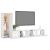 Set dulapuri TV, 3 piese, alb, lemn prelucrat GartenMobel Dekor