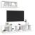 Set dulapuri TV, 3 piese, alb, lemn prelucrat GartenMobel Dekor