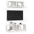 Set dulapuri TV, 2 piese, alb, lemn prelucrat GartenMobel Dekor