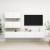 Set dulapuri TV, 4 piese, alb, lemn prelucrat GartenMobel Dekor