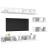 Set dulapuri TV, 6 piese, alb, lemn prelucrat GartenMobel Dekor