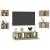 Set de dulapuri TV, 6 piese, stejar sonoma, lemn prelucrat GartenMobel Dekor