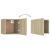 Set de dulapuri TV, 6 piese, stejar sonoma, lemn prelucrat GartenMobel Dekor