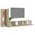 Set de dulapuri TV, 3 piese, stejar sonoma, lemn prelucrat GartenMobel Dekor