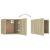 Set de dulapuri TV, 3 piese, stejar sonoma, lemn prelucrat GartenMobel Dekor