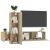 Set de dulapuri TV, 3 piese, stejar sonoma, lemn prelucrat GartenMobel Dekor