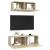 Set dulapuri TV, 2 piese, stejar sonoma, lemn prelucrat GartenMobel Dekor