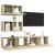 Set dulapuri TV, 4 piese, stejar sonoma, lemn prelucrat GartenMobel Dekor