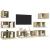 Set dulapuri TV, 7 piese, stejar sonoma, lemn prelucrat GartenMobel Dekor