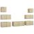 Set dulapuri TV, 7 piese, stejar sonoma, lemn prelucrat GartenMobel Dekor
