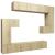 Set dulap TV, 8 piese, stejar sonoma, lemn prelucrat GartenMobel Dekor