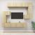 Set dulap TV, 8 piese, stejar sonoma, lemn prelucrat GartenMobel Dekor