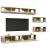 Set de dulapuri TV, 6 piese, stejar sonoma, lemn prelucrat GartenMobel Dekor
