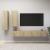 Set de dulapuri TV, 4 piese, stejar sonoma, lemn prelucrat GartenMobel Dekor