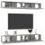 Dulapuri TV, 4 buc, gri beton, 100x30x30 cm, lemn prelucrat GartenMobel Dekor