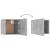 Set de dulapuri TV, 3 piese, gri beton, lemn prelucrat GartenMobel Dekor