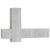 Set de dulapuri TV, 3 piese, gri beton, lemn prelucrat GartenMobel Dekor