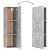 Set de dulapuri TV, 3 piese, gri beton, lemn prelucrat GartenMobel Dekor