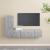 Set de dulapuri TV, 3 piese, gri beton, lemn prelucrat GartenMobel Dekor