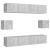 Set de dulapuri TV, 6 piese, gri beton, lemn prelucrat GartenMobel Dekor