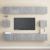 Set de dulapuri TV, 6 piese, gri beton, lemn prelucrat GartenMobel Dekor