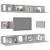 Set de dulapuri TV, 6 piese, gri beton, lemn prelucrat GartenMobel Dekor