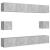 Set de dulapuri TV, 6 piese, gri beton, lemn prelucrat GartenMobel Dekor