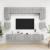 Set de dulapuri TV, 8 piese, gri beton, lemn prelucrat GartenMobel Dekor