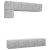 Set de dulapuri TV, 5 piese, gri beton, lemn prelucrat GartenMobel Dekor