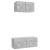 Set de dulapuri TV, 2 piese, gri beton, lemn prelucrat GartenMobel Dekor